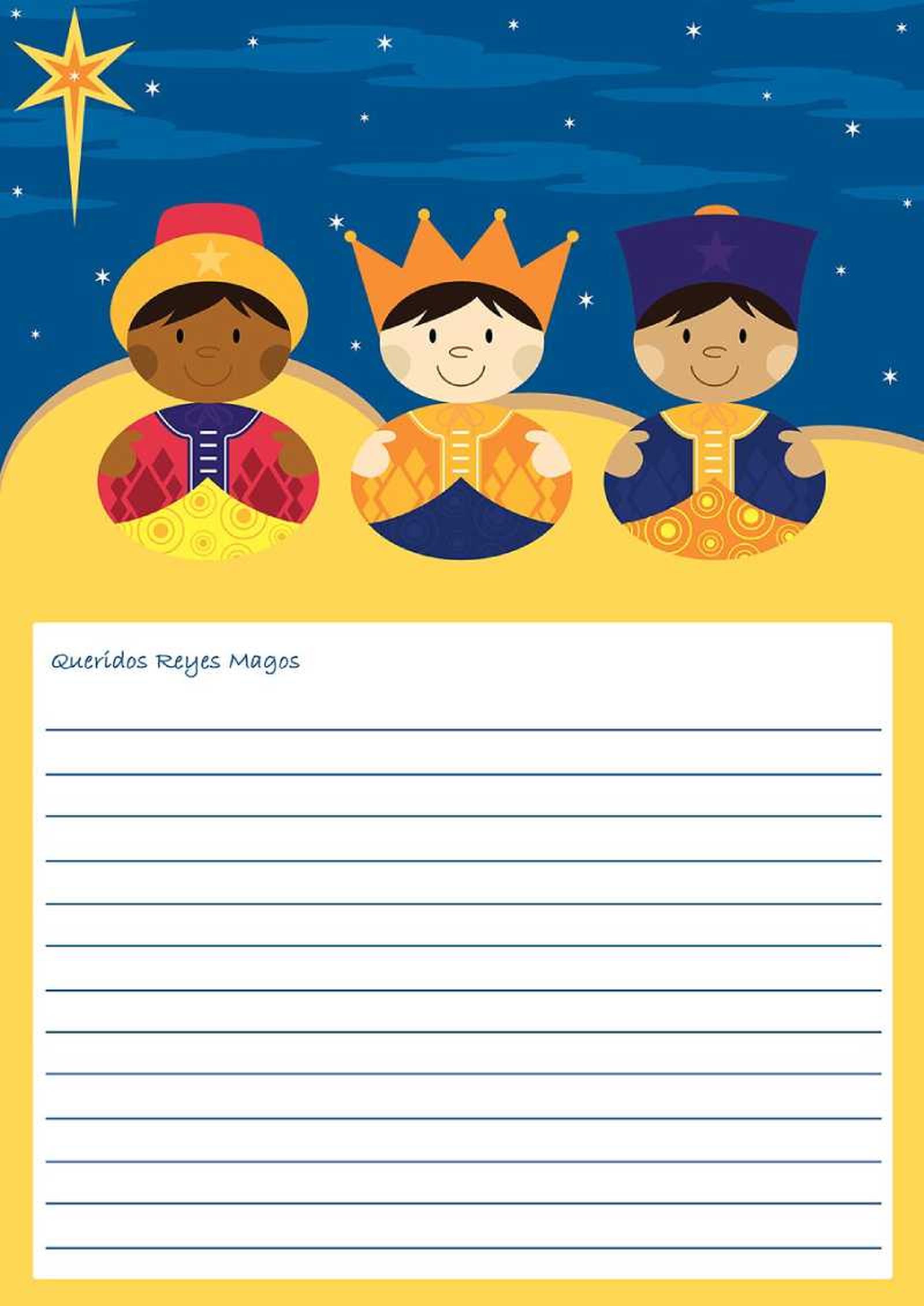 Carta a los Reyes Magos (modelo 5).