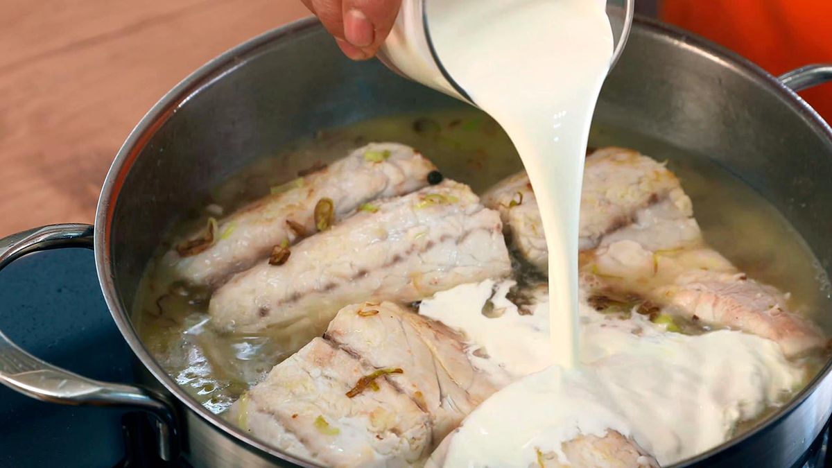 Receta de lubina al cava  paso 5