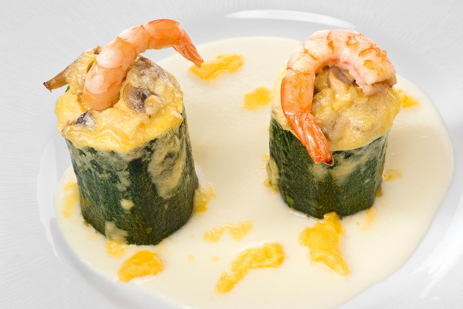 Calabacines rellenos gratinados xl