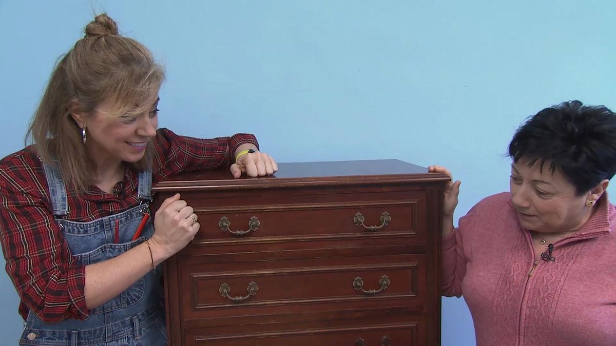 como pintar un chifonier de melamina