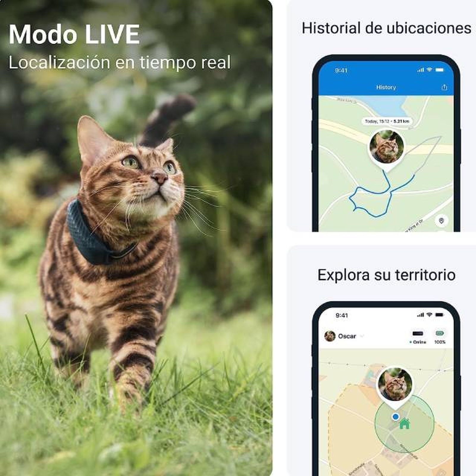 prooductos inteligentes para gatos localizador GPS en tiempo real