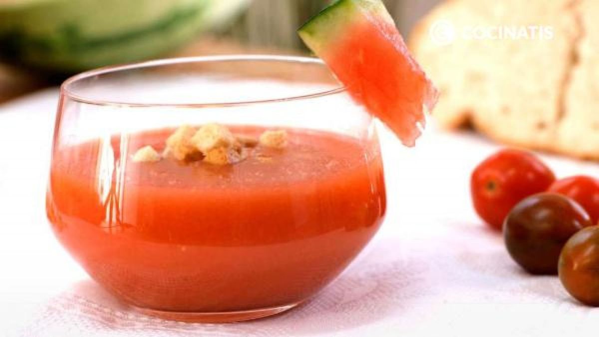 Receta de gazpacho de sandía y tomate   paso 7
