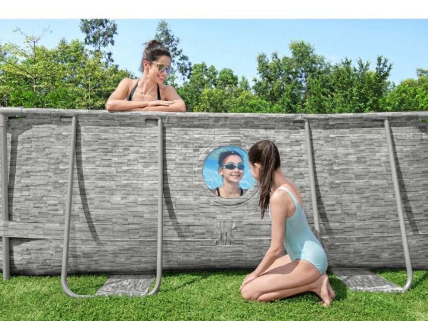 Piscina tubular ovalada BESTWAY