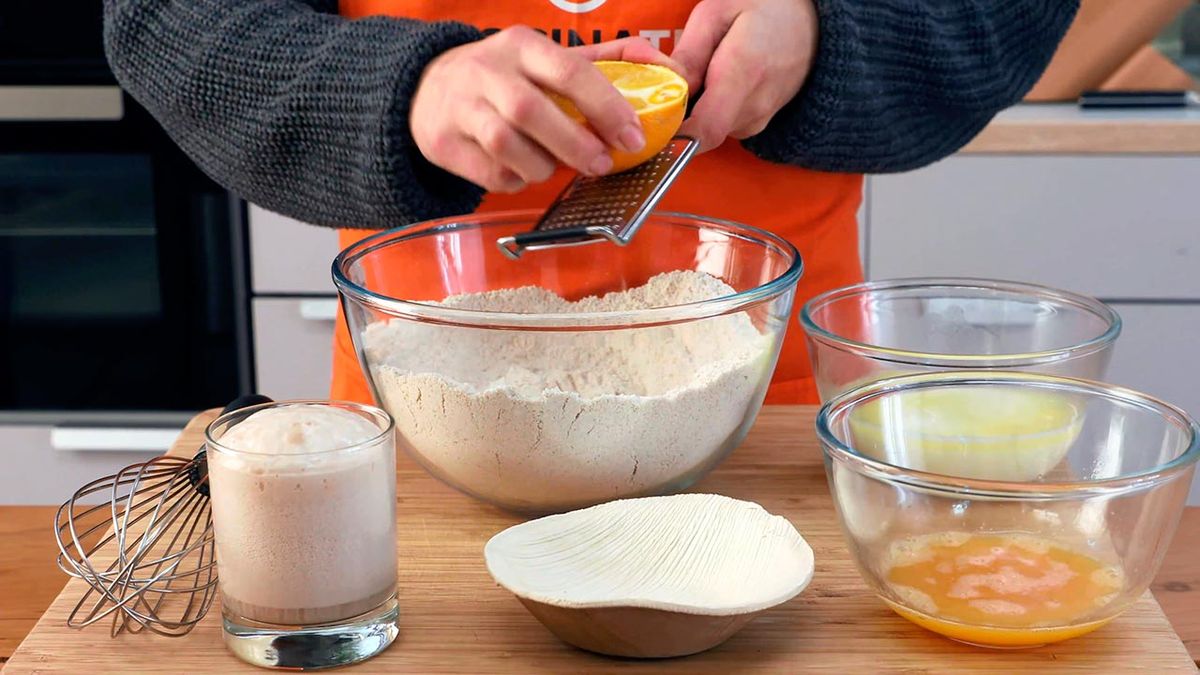 Receta de roscón de Reyes sin gluten con relleno de chocolate  paso 3