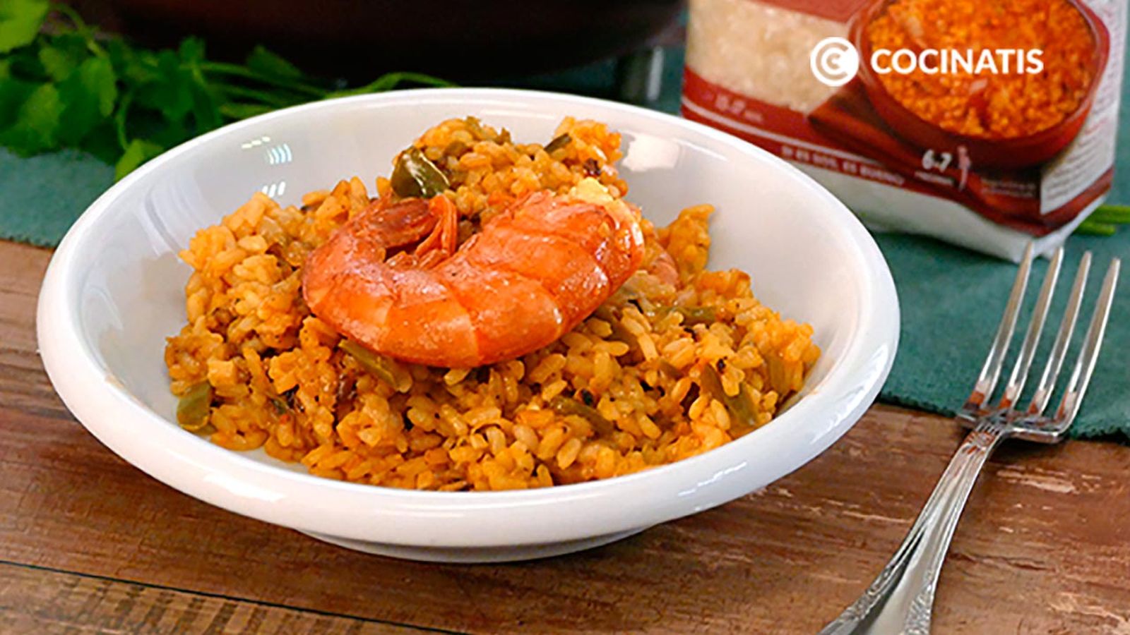 Receta de arroz con gambones