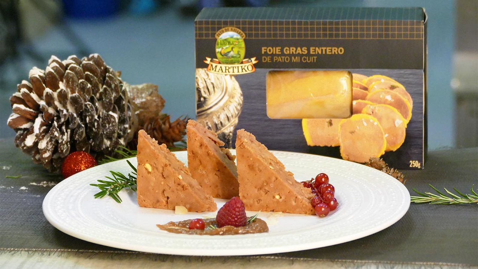 Receta de turrón de foie con salsa de higos
