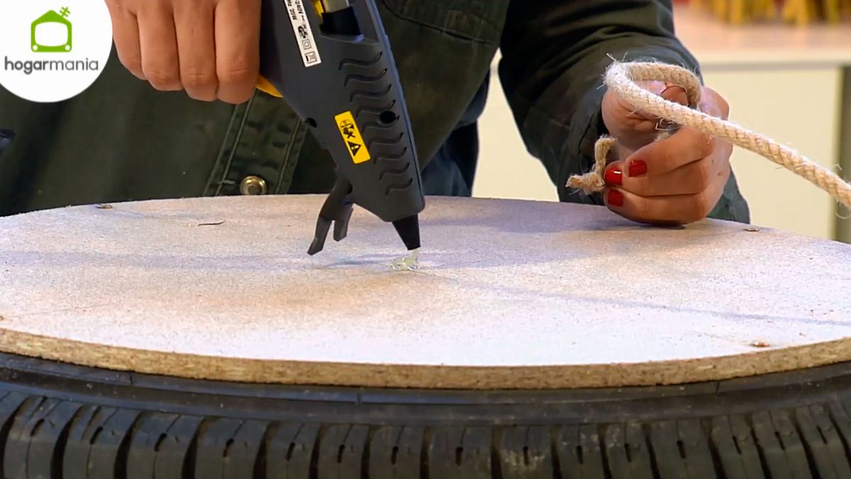 feria hogarmania manualidades puff neumatico cuerda paso7