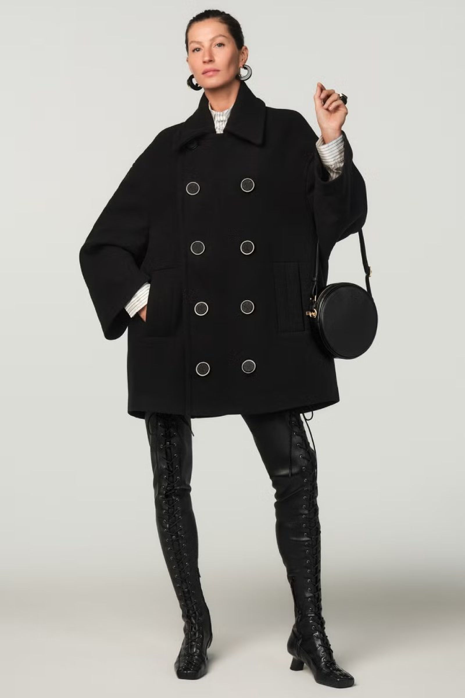 Gisele Bündchen con total look de Zara diseñado por Stefano Pilati