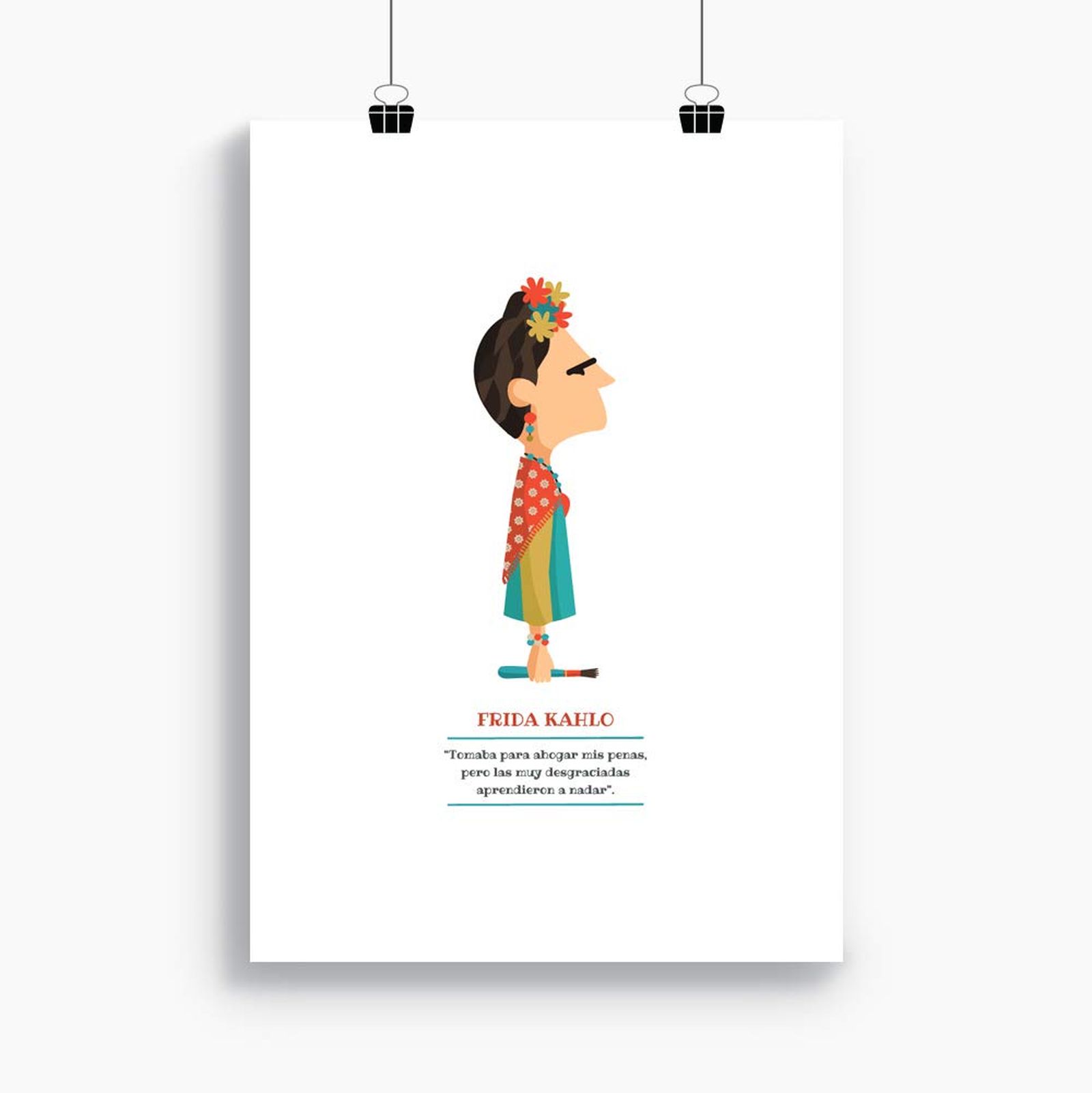 lamina frida kahlo comic