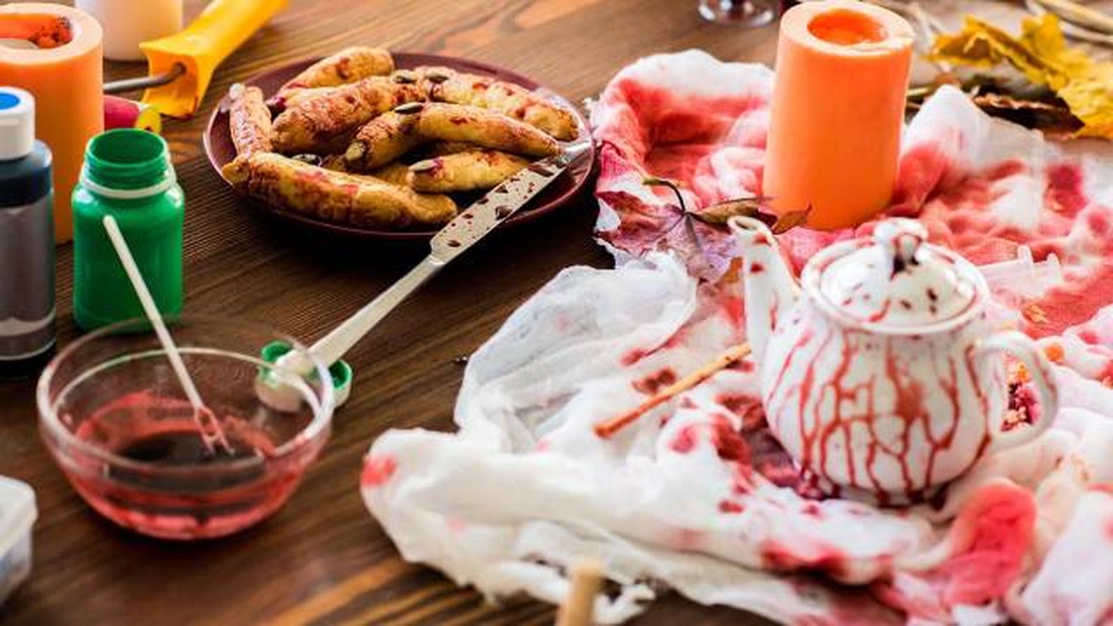 como hacer sangre falsa casera decoracion