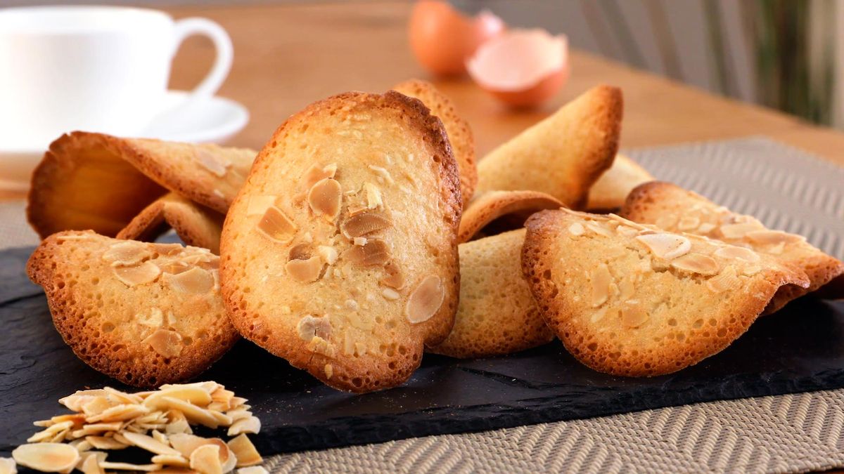 Receta de tejas de almendra