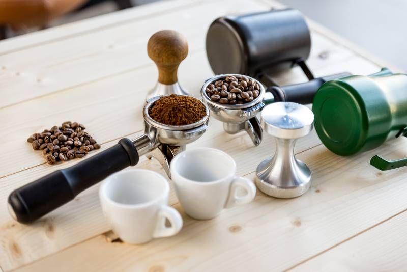 Máquina profesional de café para casa.
