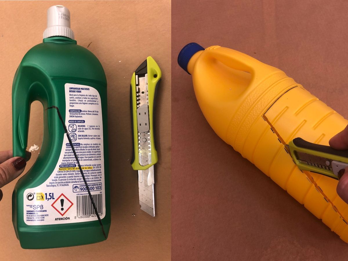 Dibuja la forma y corta con un cúter / Fotos: Hogarmania