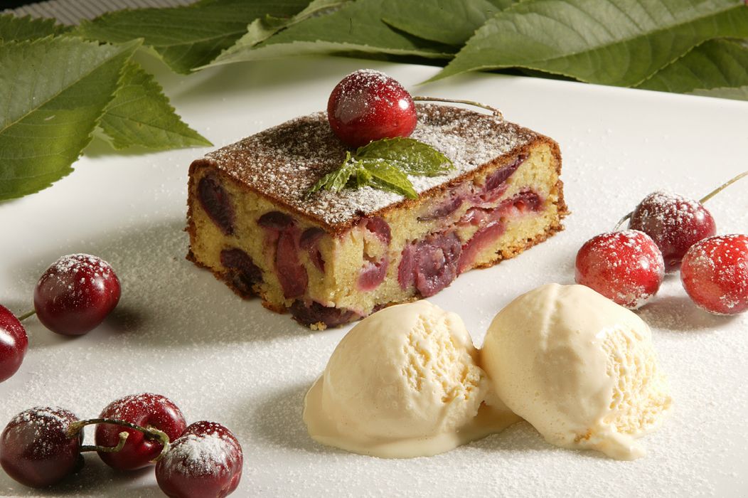 Cerezas al horno