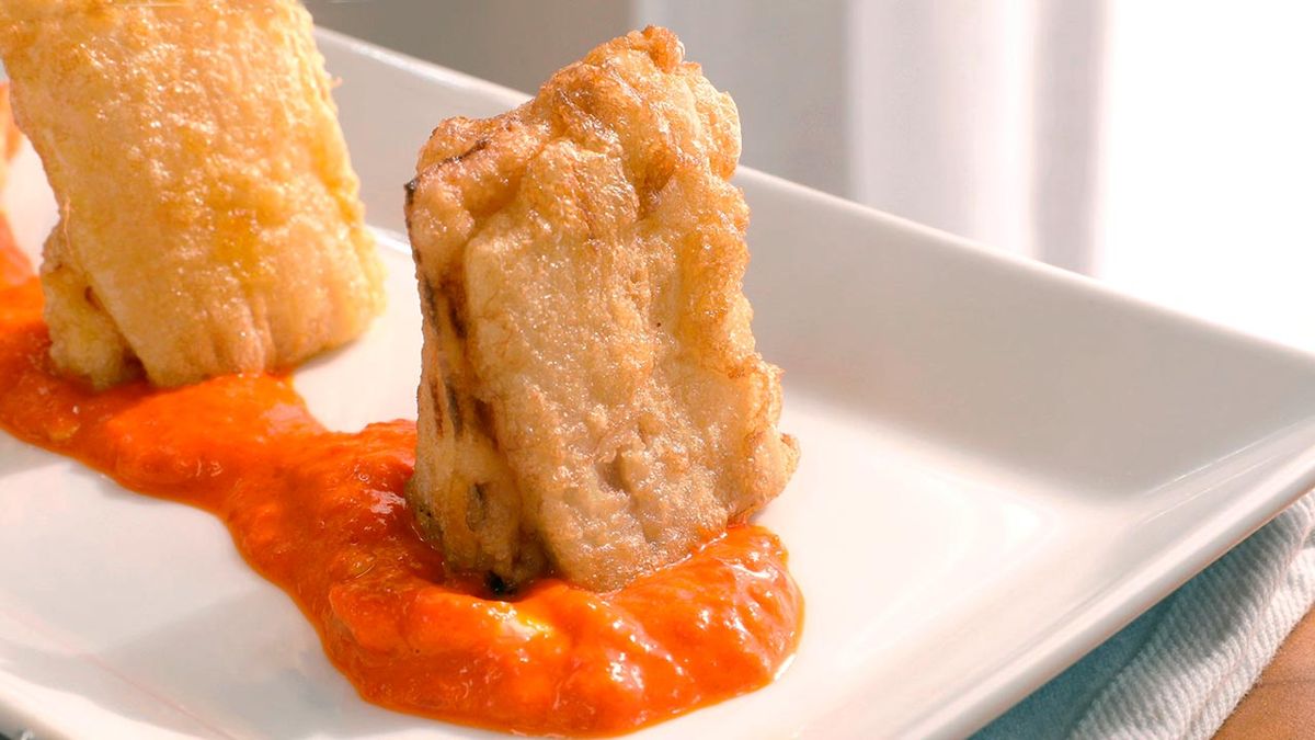 Pencas rellenas de jamón y queso   Paso 7