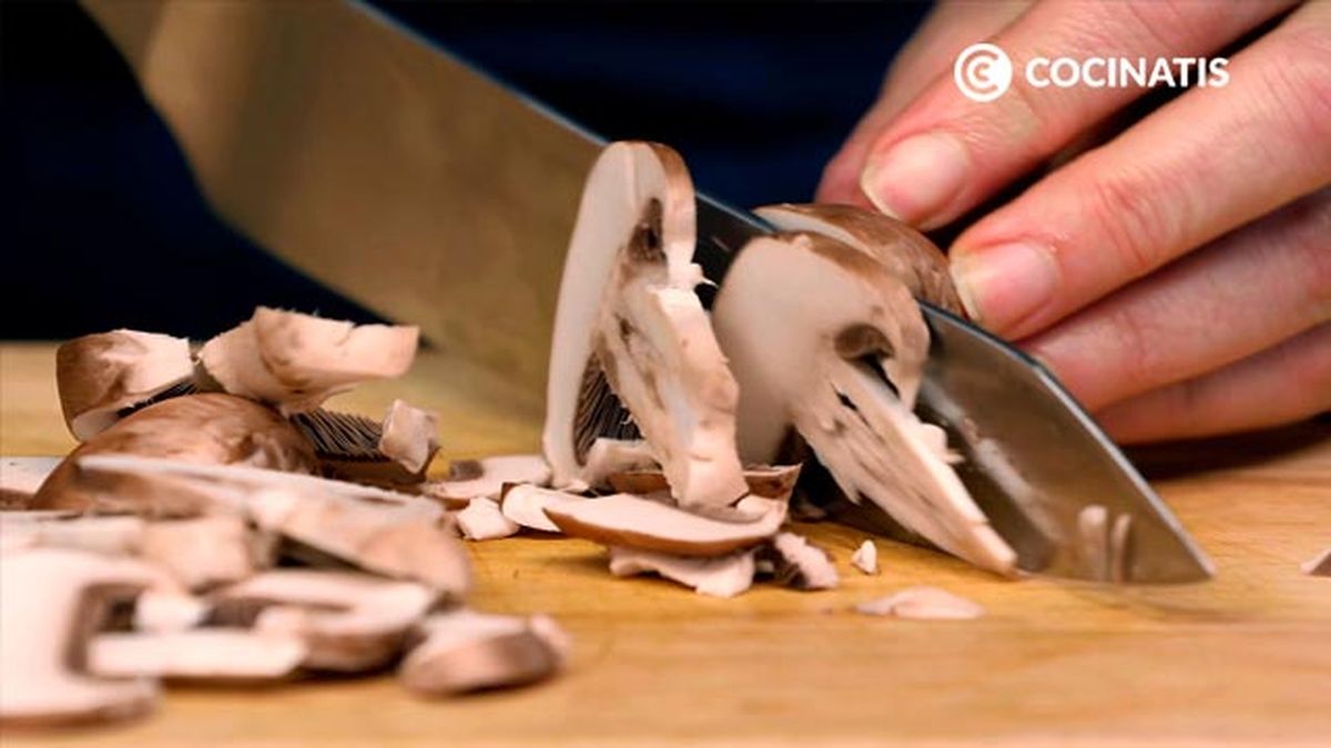 Receta de risotto de calabacín y champiñones  paso 1