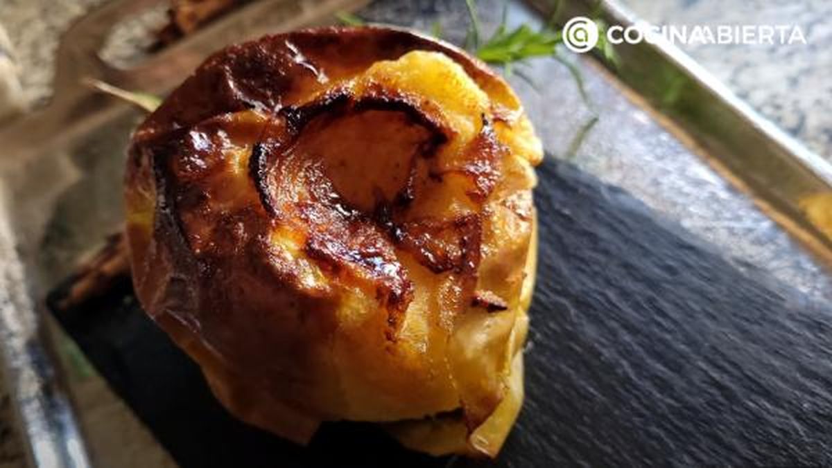 manzanas asadas freidora de aire