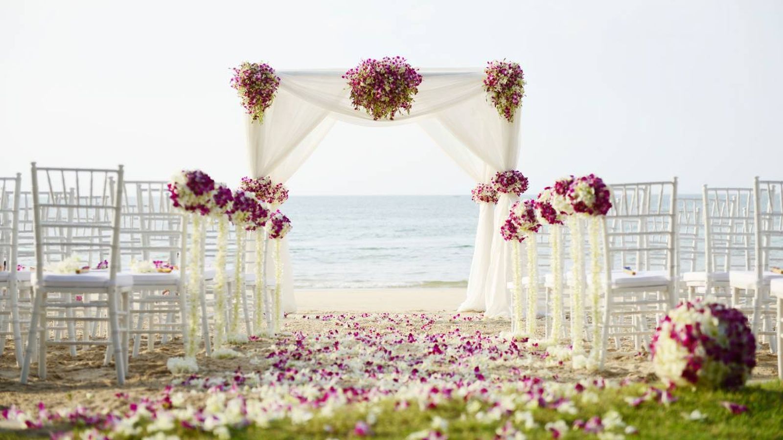 Decoración para una boda al aire libre
