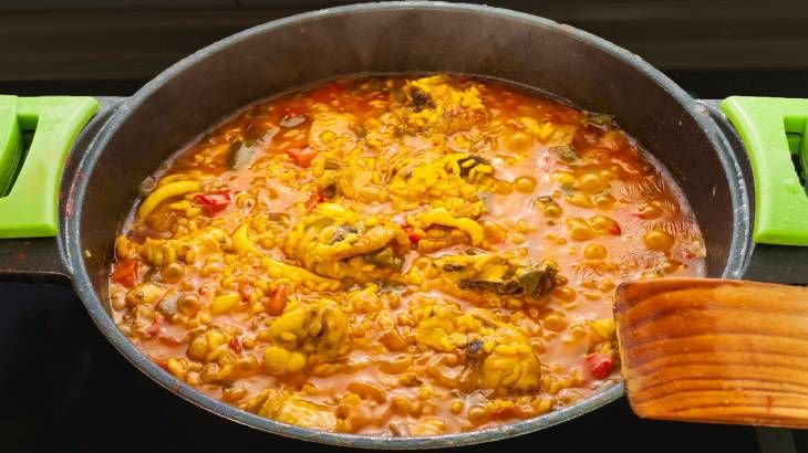 arroz meloso con conejo receta elaboracion