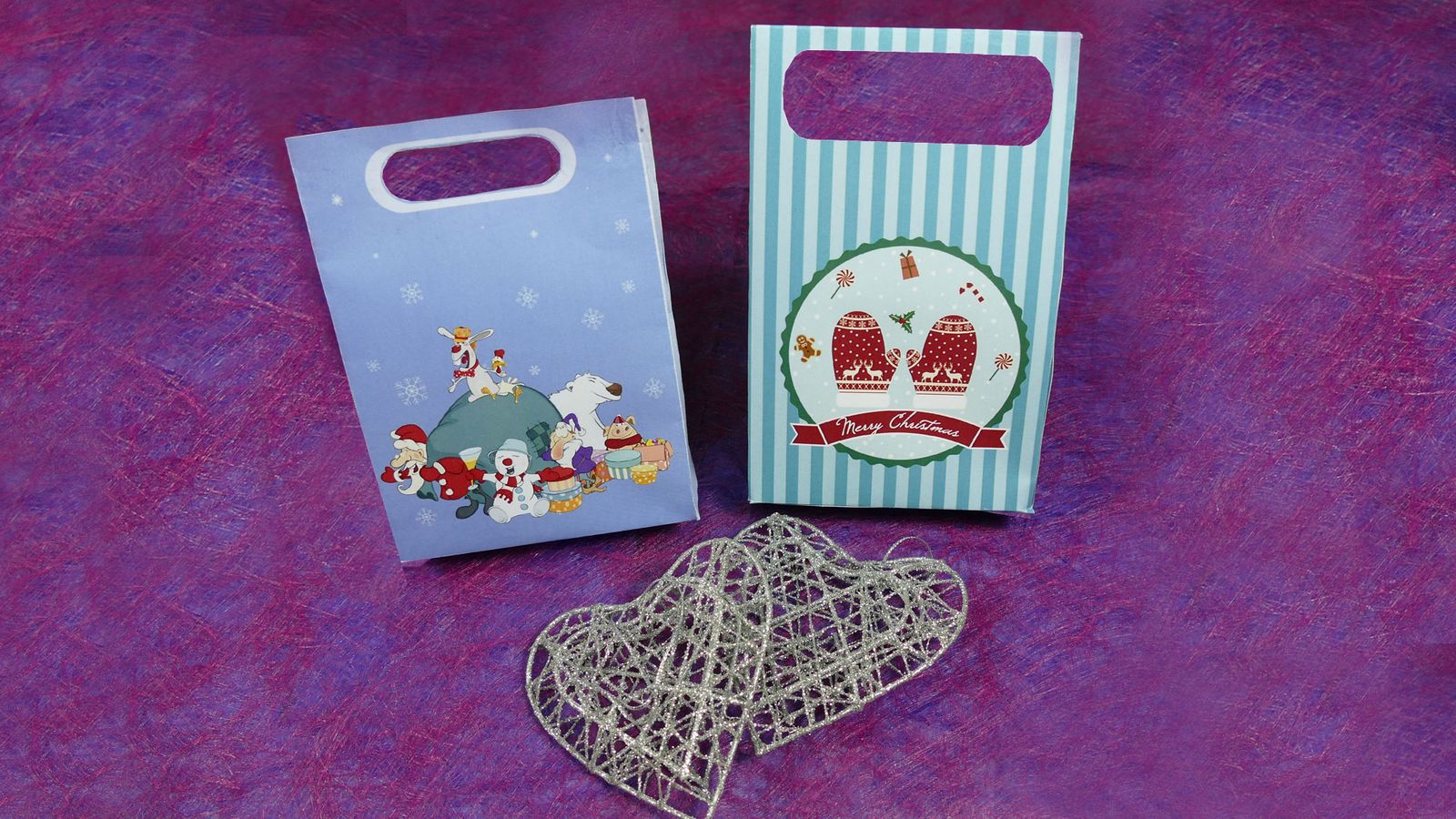 Bolsas pequeñas de Navidad para imprimir