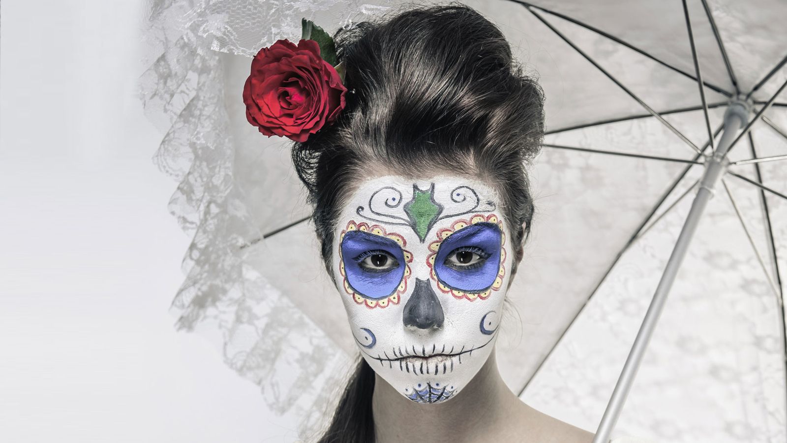 Maquillaje disfraz mujer catrina 5