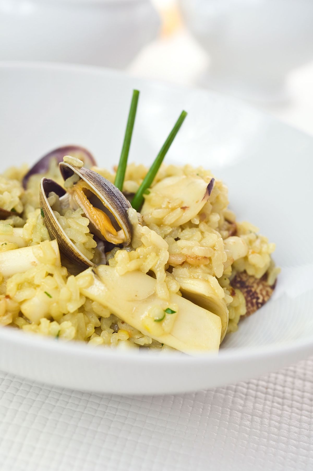 Arroz meloso de sepia y almejas