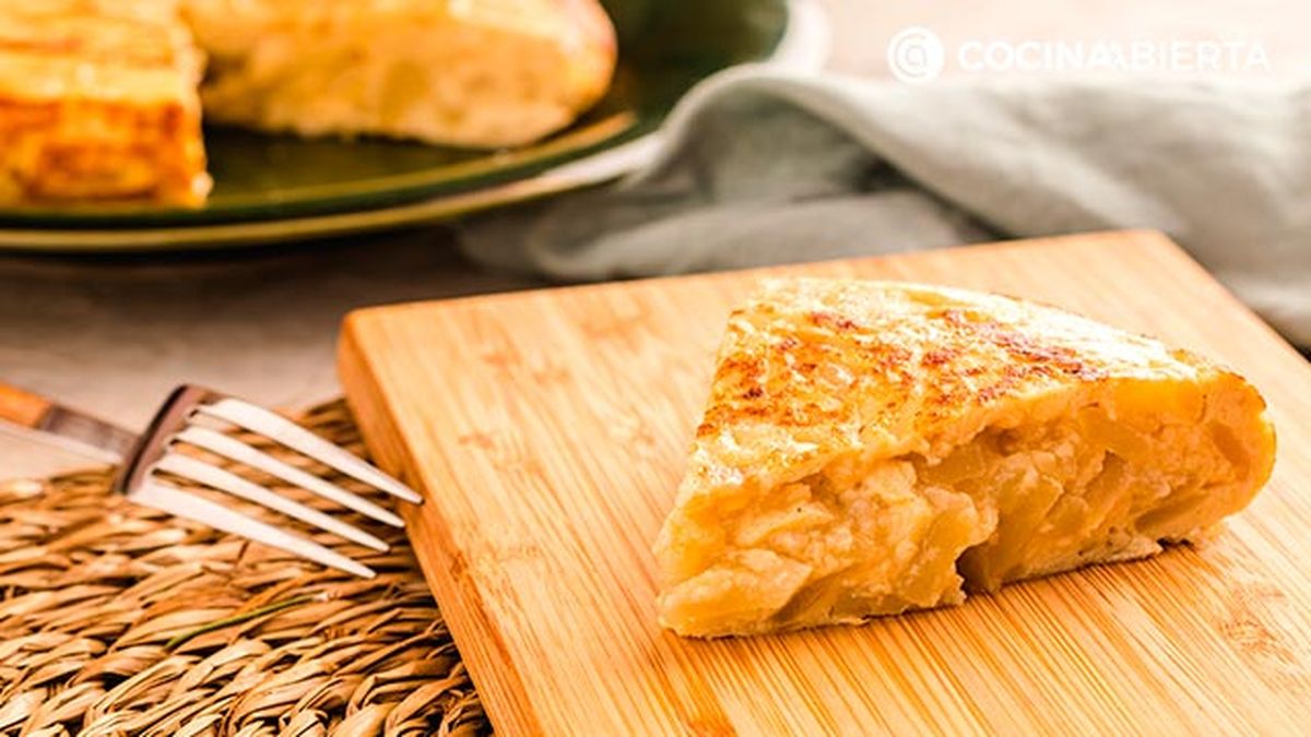 truco para que la torilla de patatas sea jugosa alta coomo los bares