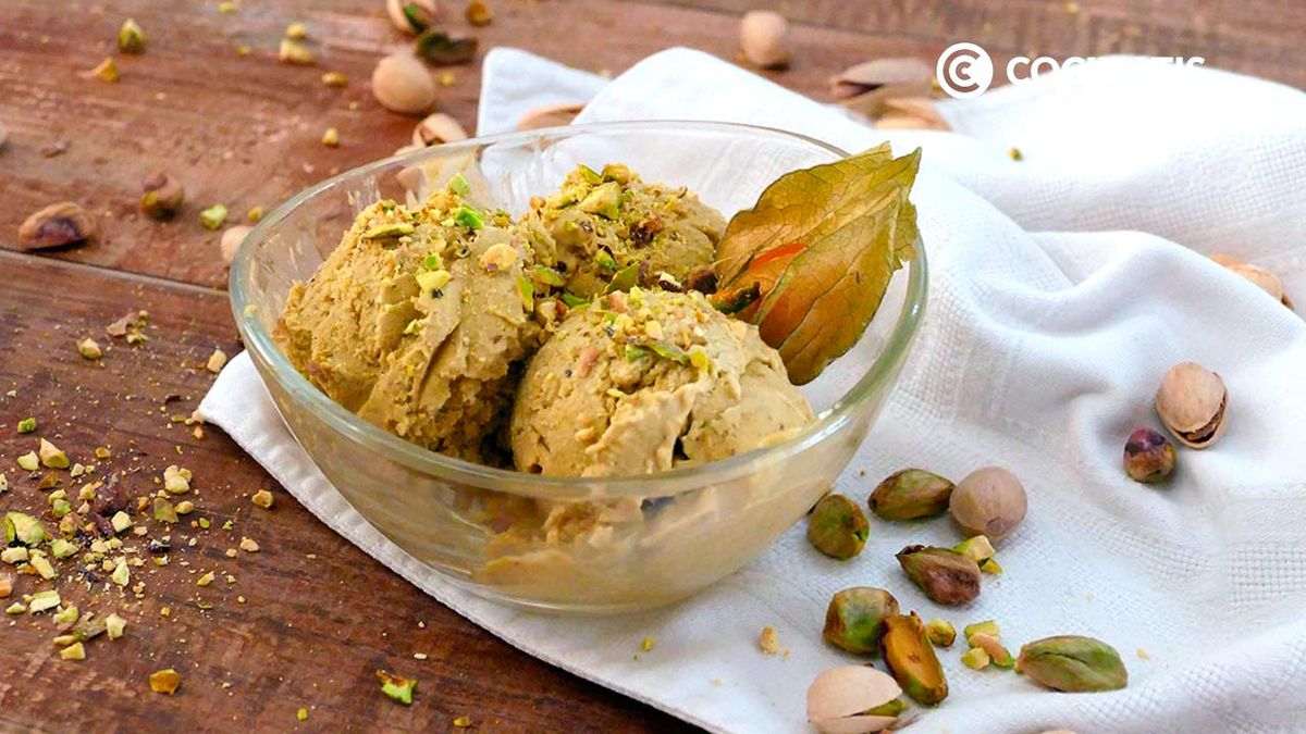 Receta de helado de pistacho