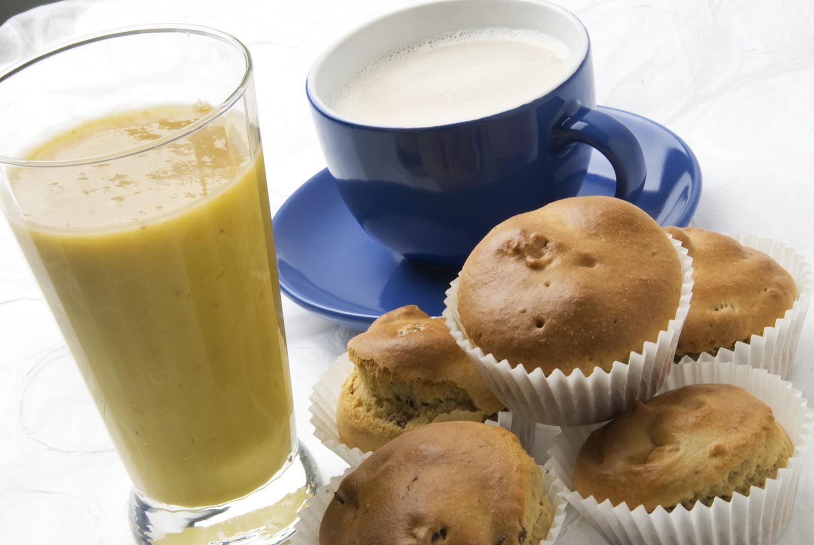 Muffins con batido de aguacate xl