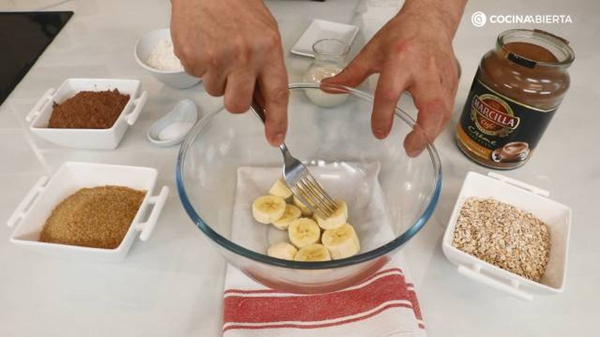 MARCILLA Muffins veganos chocolate cafe paso 1