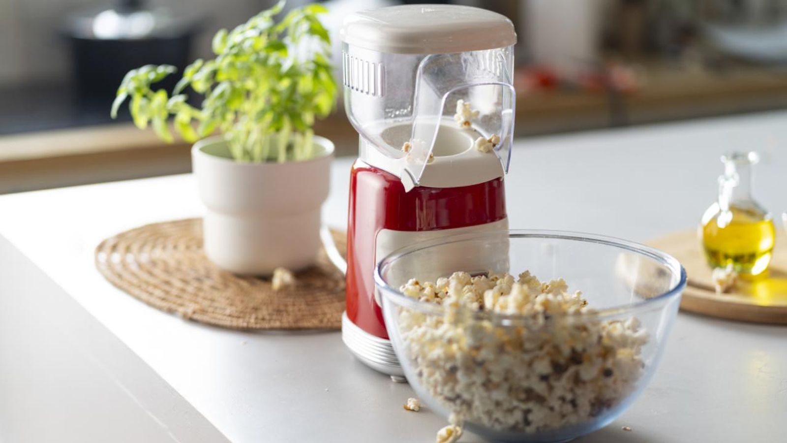 Máquina para hacer palomitas en casa