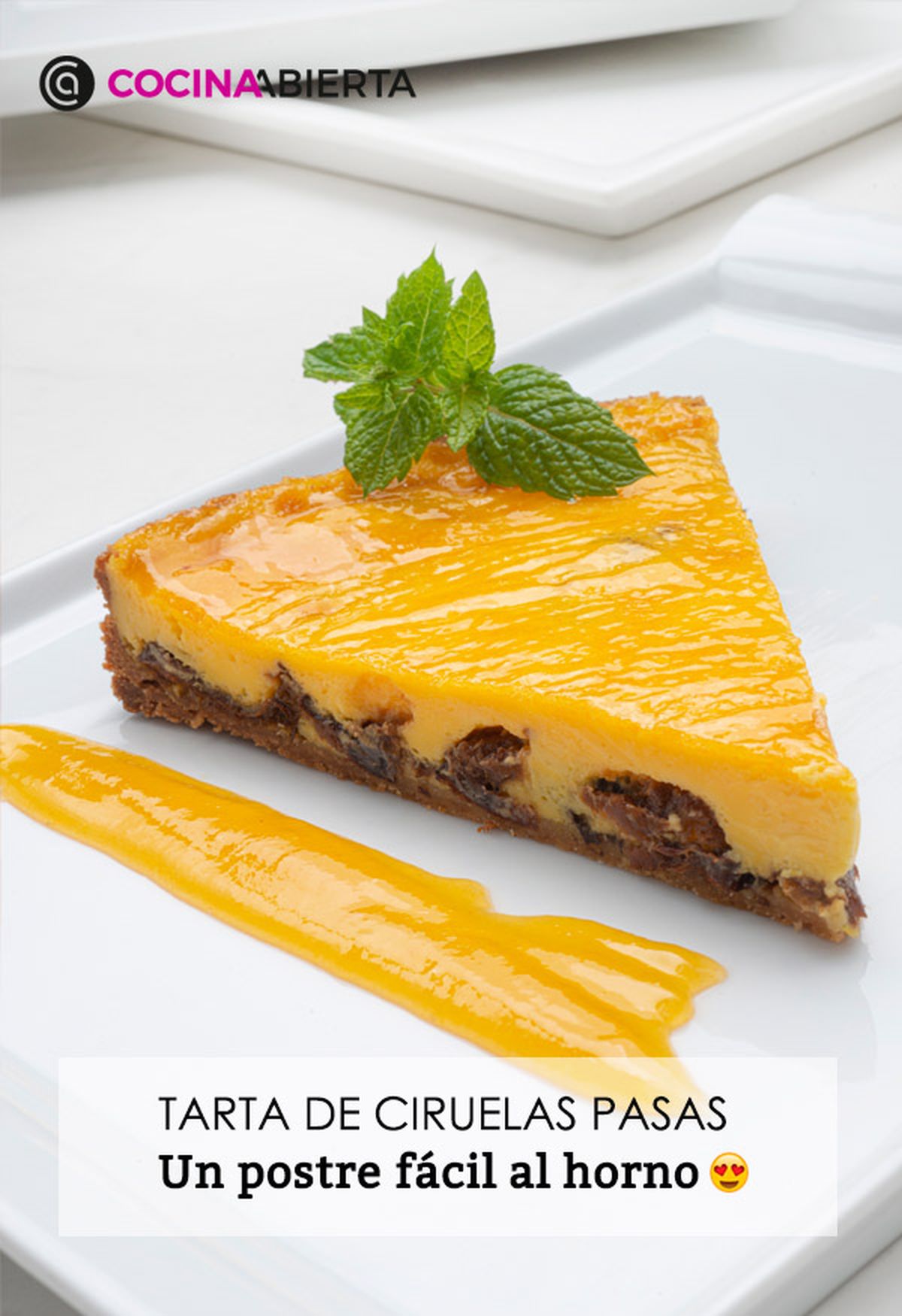 KARL66310320 receta de tarta de ciruelas pasas presentacion