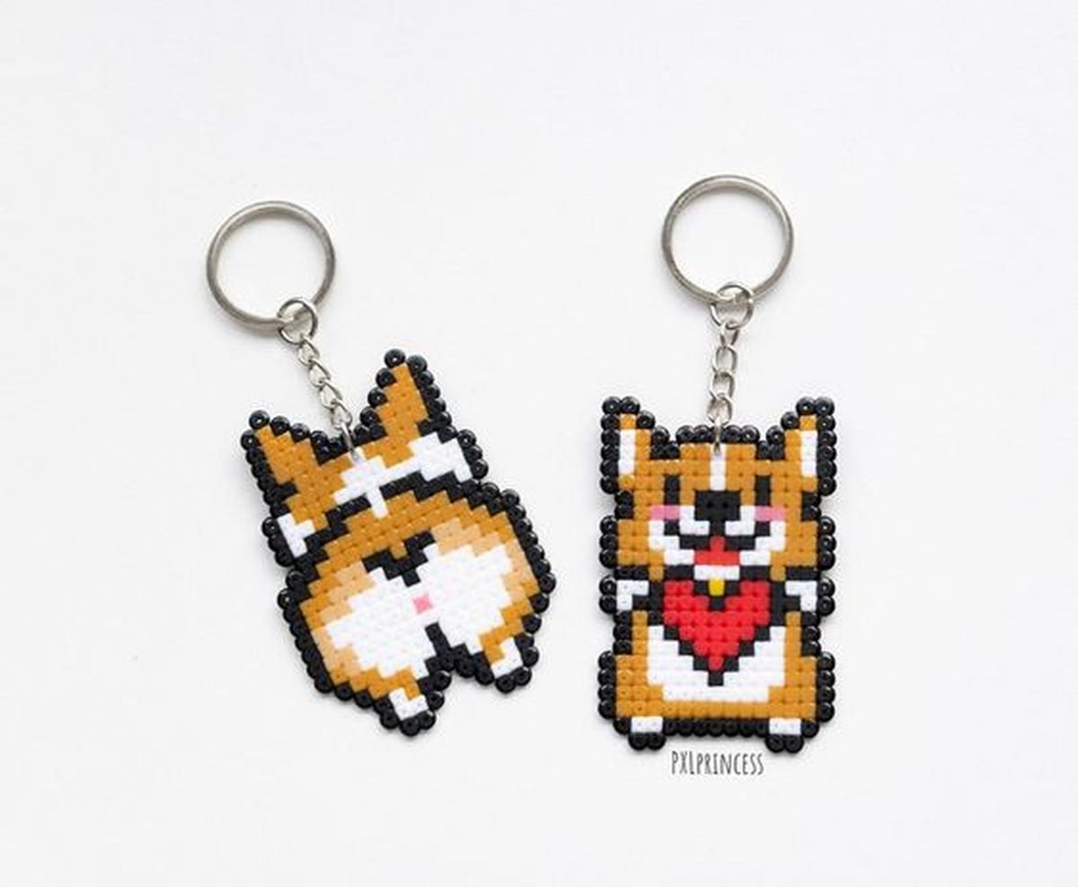 llaveros hama beads kawaii 2