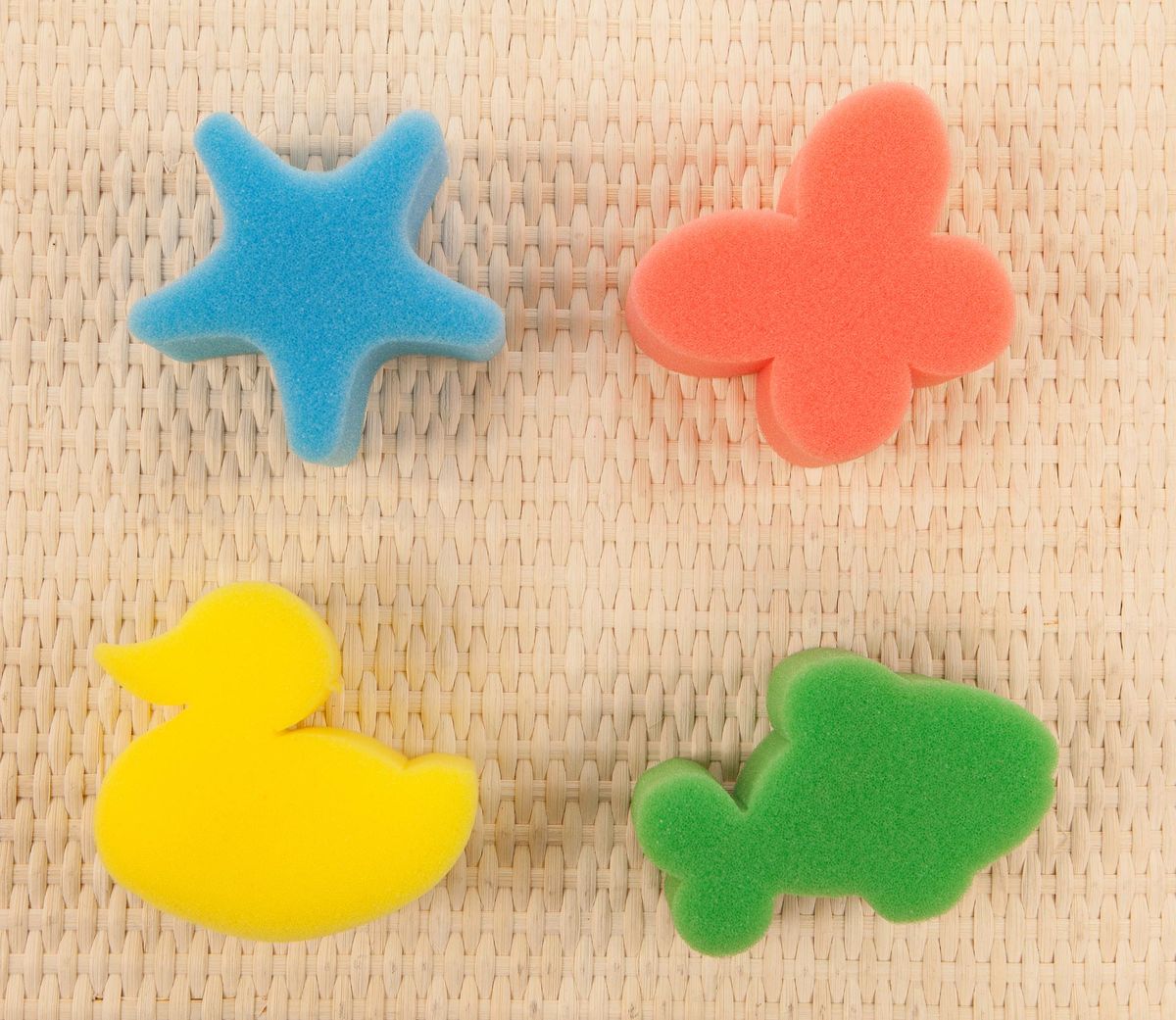 Pintar con tampones de esponja formas