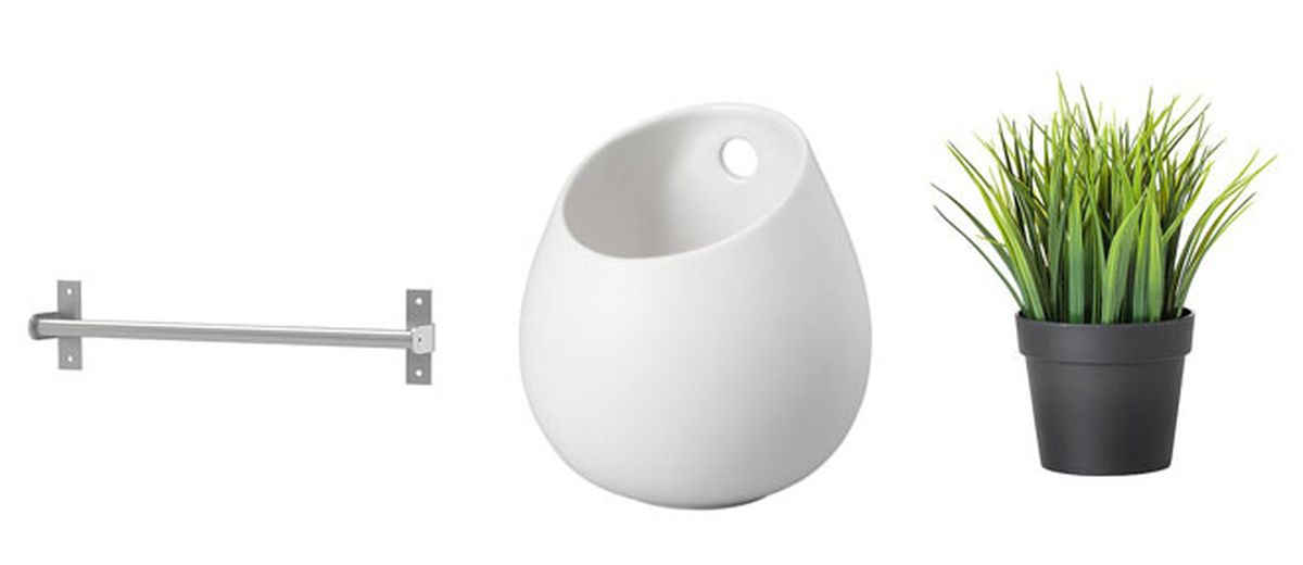 decoracion vegetal jardin interior colgadores