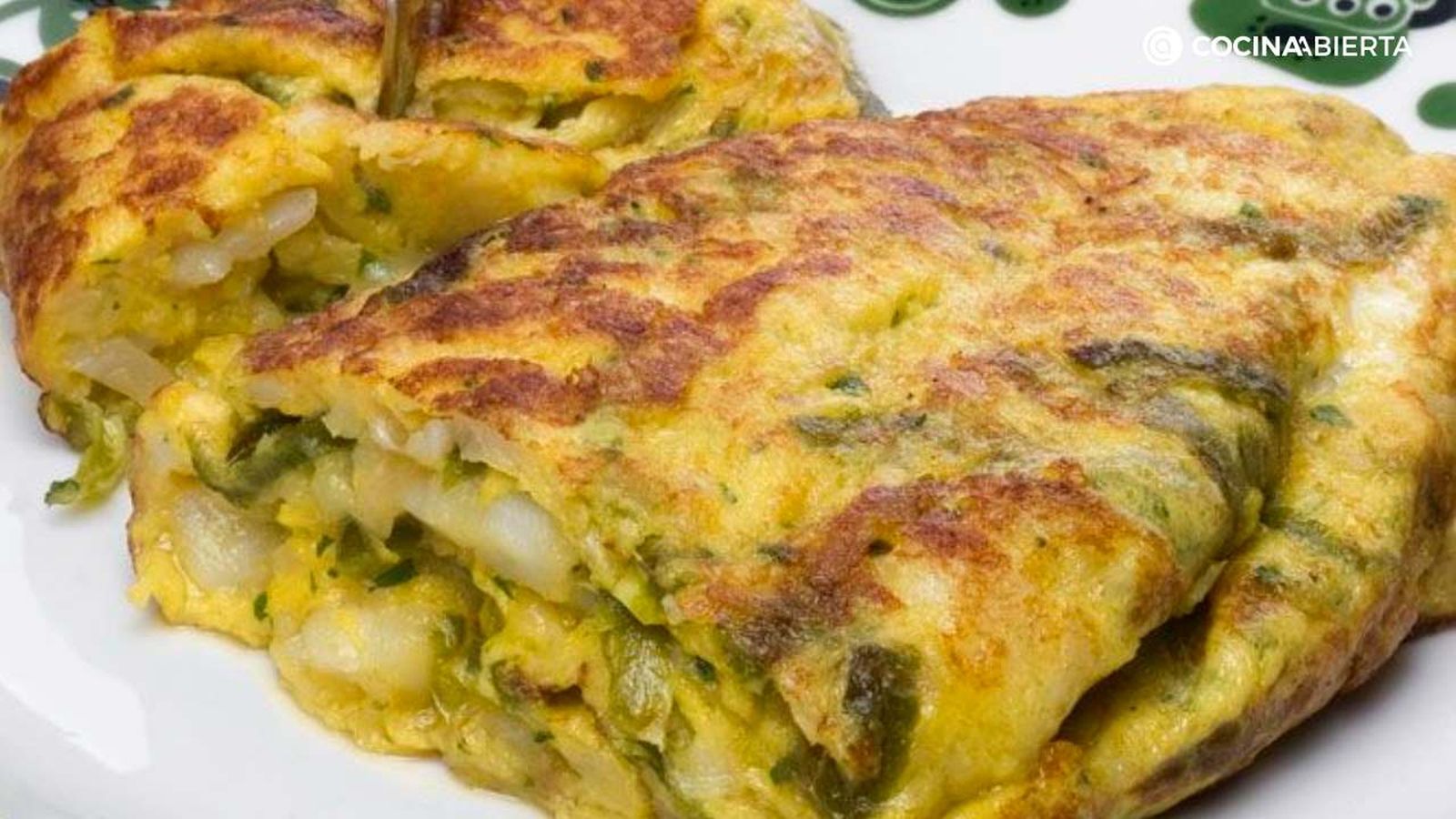 Tortilla de bacalao jugosa