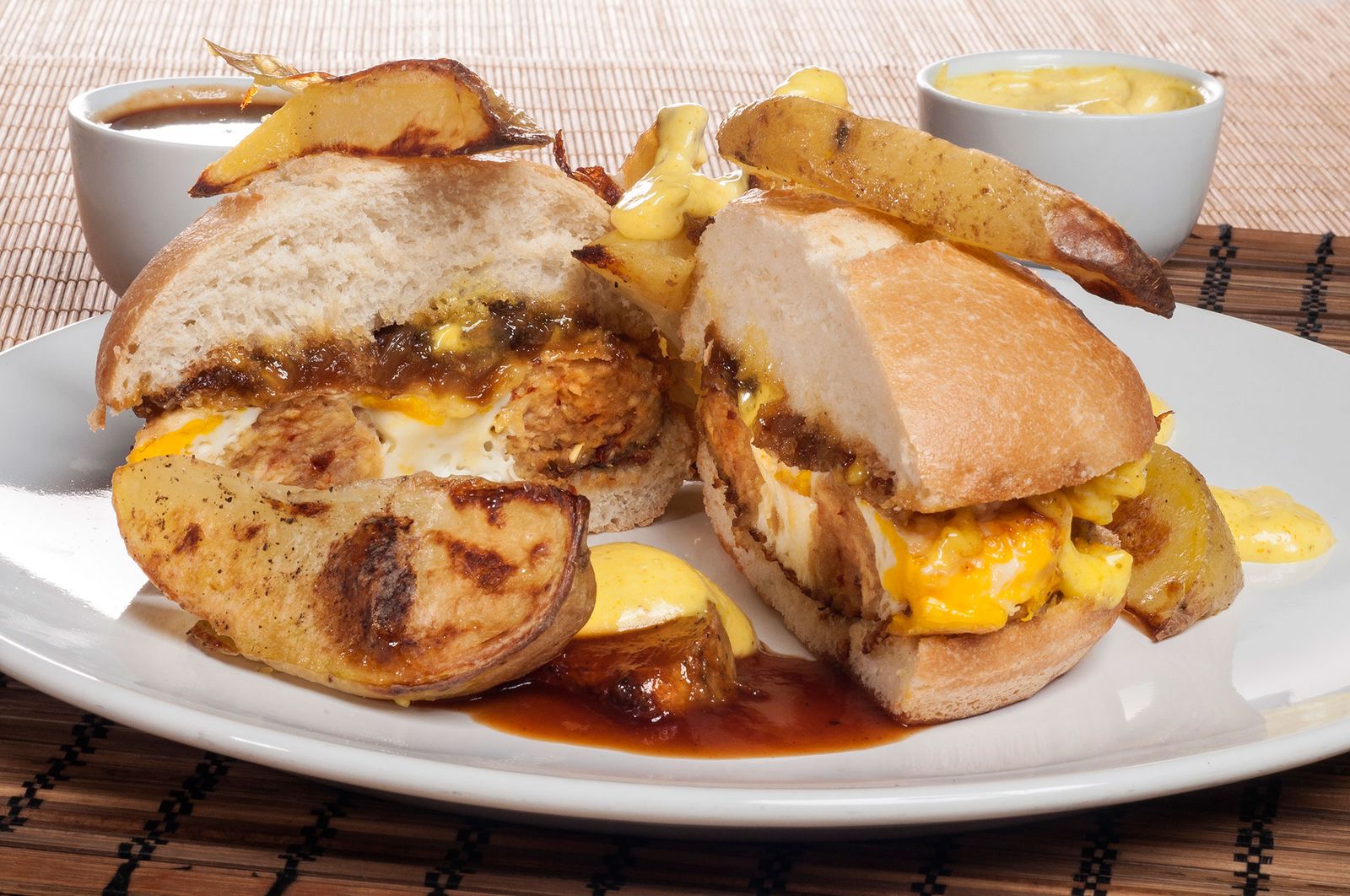 1798 Hamburguesa de pollo con patatas al horno (982) xl