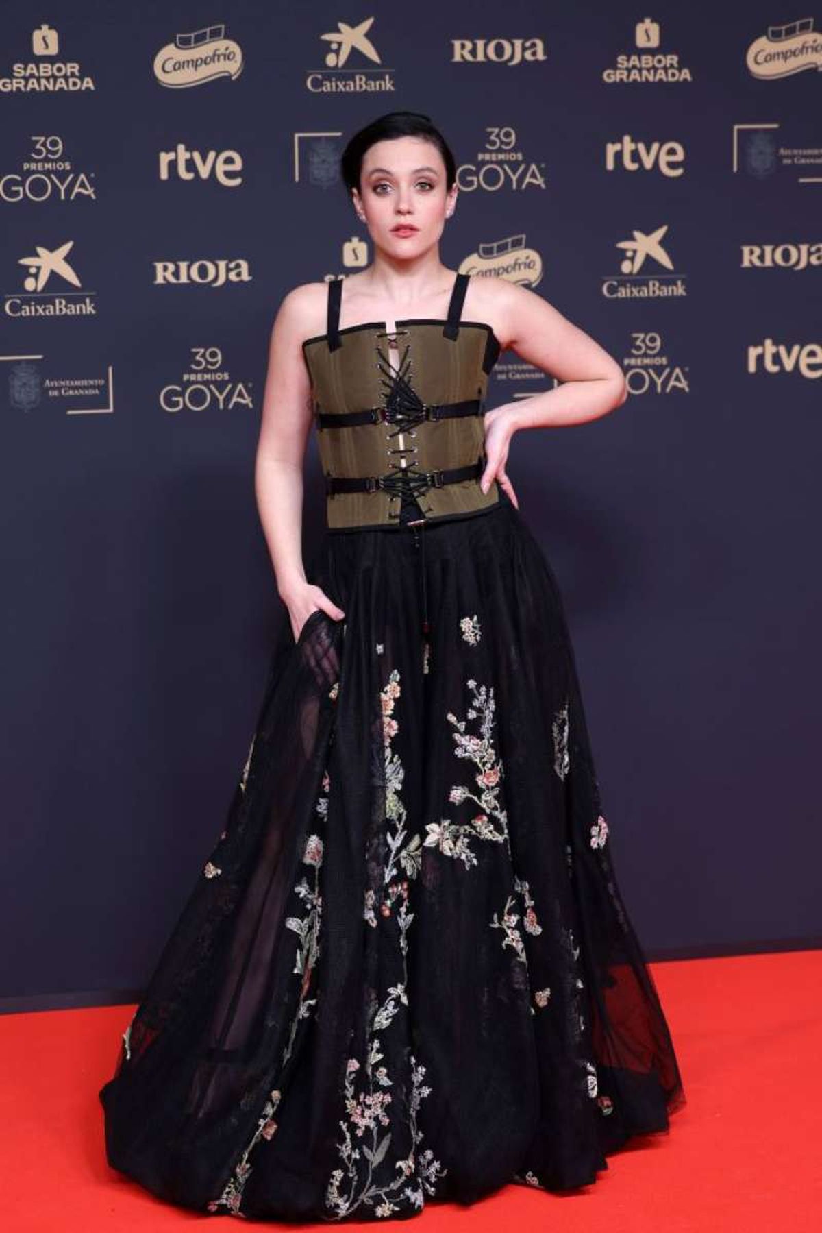 María Guerola en la alfombra roja de los Premios Goya 2025