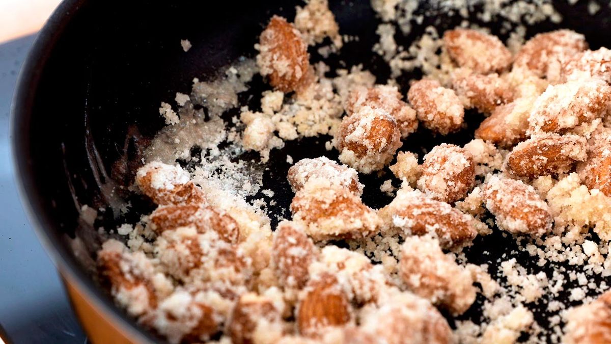 Receta de almendras garrapiñadas  paso 2
