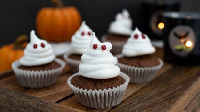 muffins de chocolate halloween