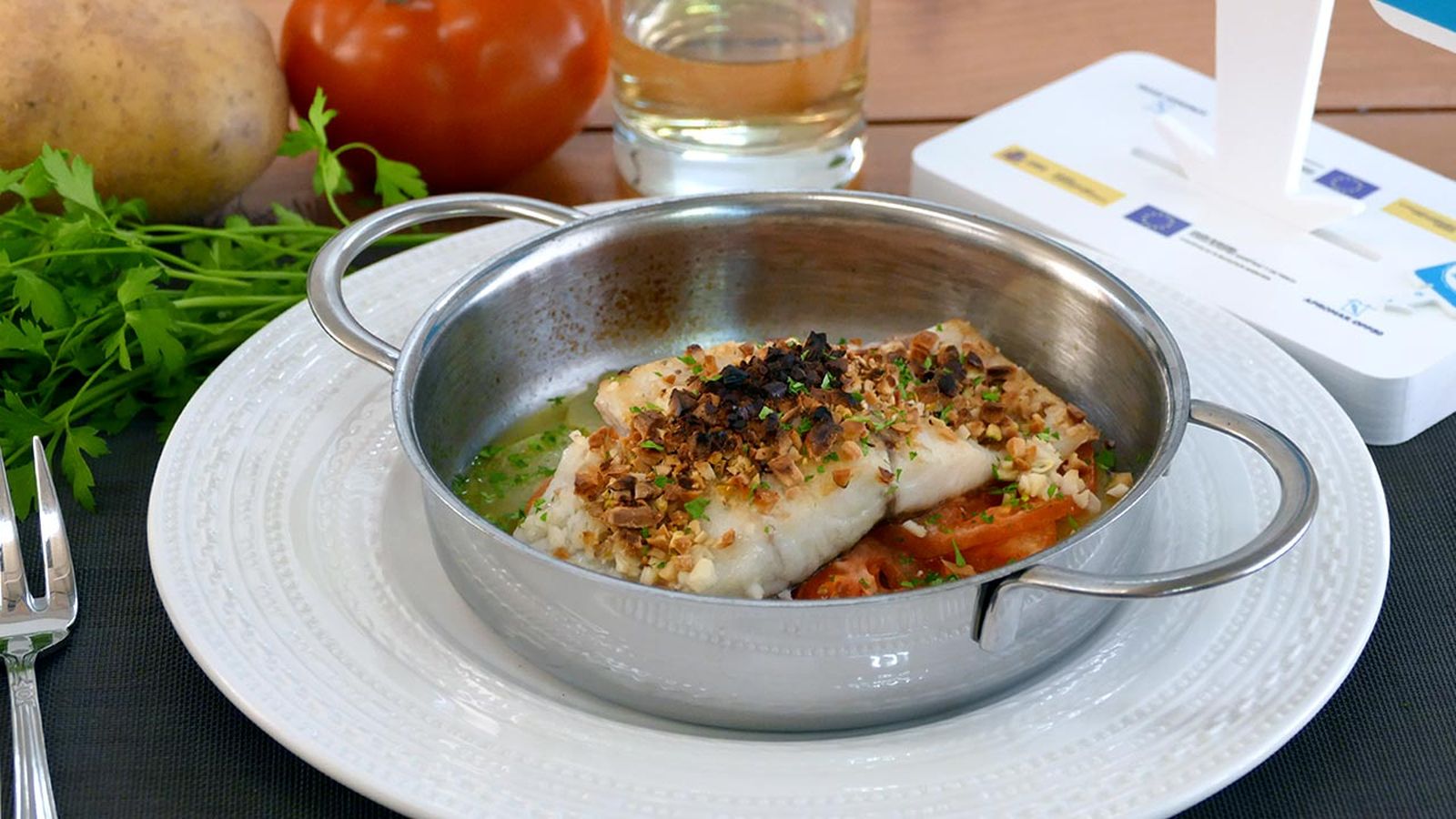 Receta de corvina al horno con frutos secos