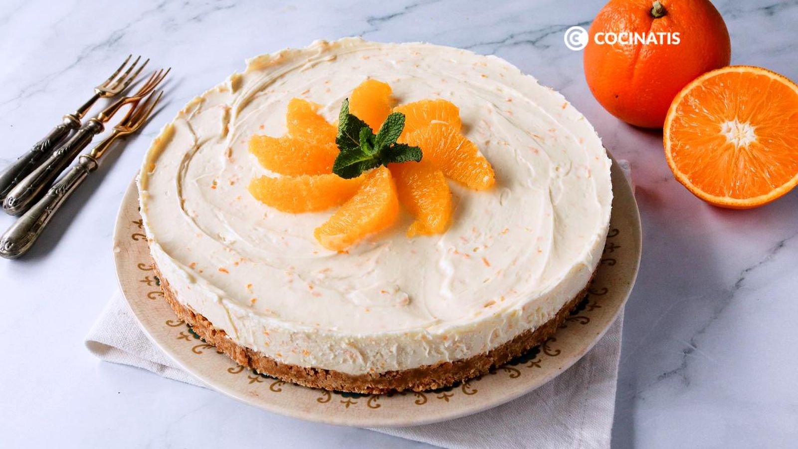 receta tarta de naranja sin horno