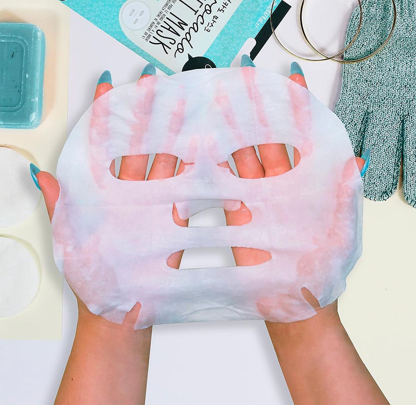 belleza mascarila facial tissue