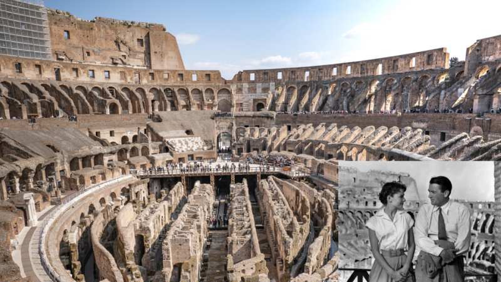 Interior de el Coliseo en Roma