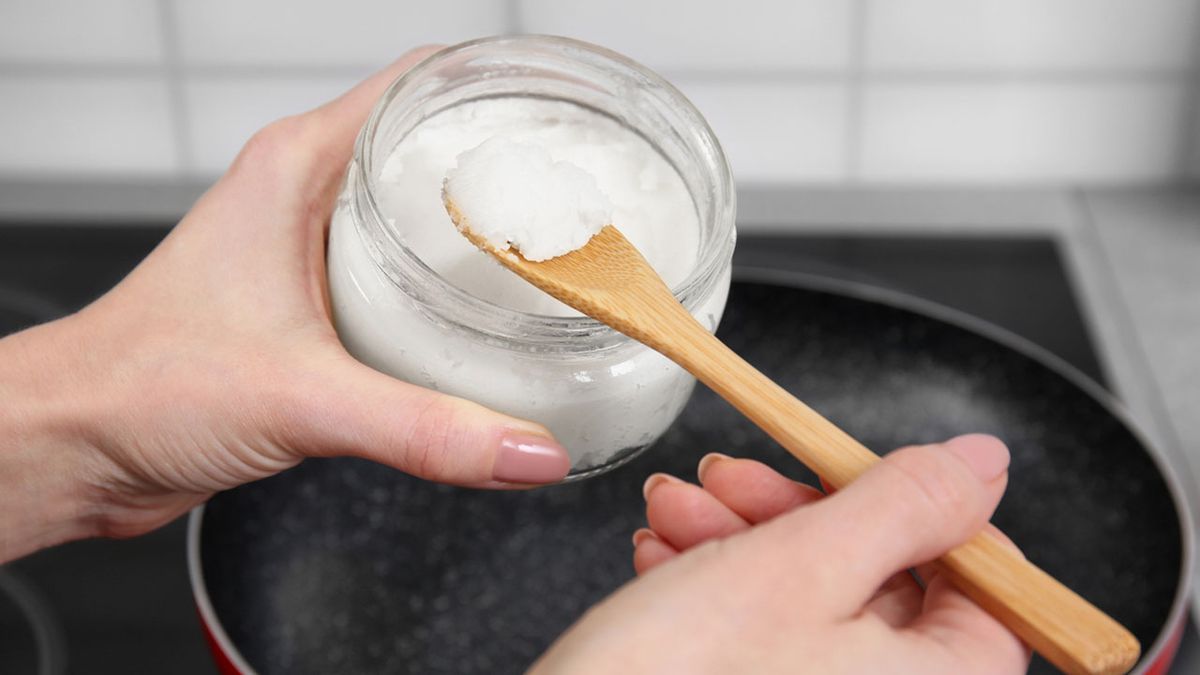 aceite de coco sarten