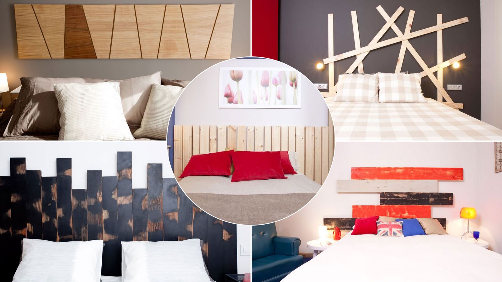 5 ideas para hacer un cabecero con tablas de madera