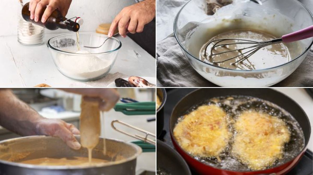 rebozado con cerveza