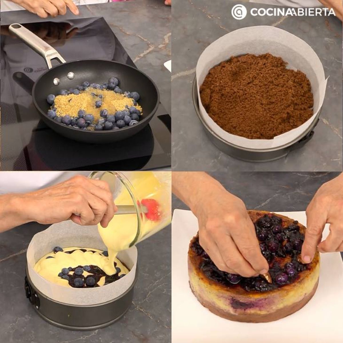 tarta de queso con aranadanos y nueces receta pasos