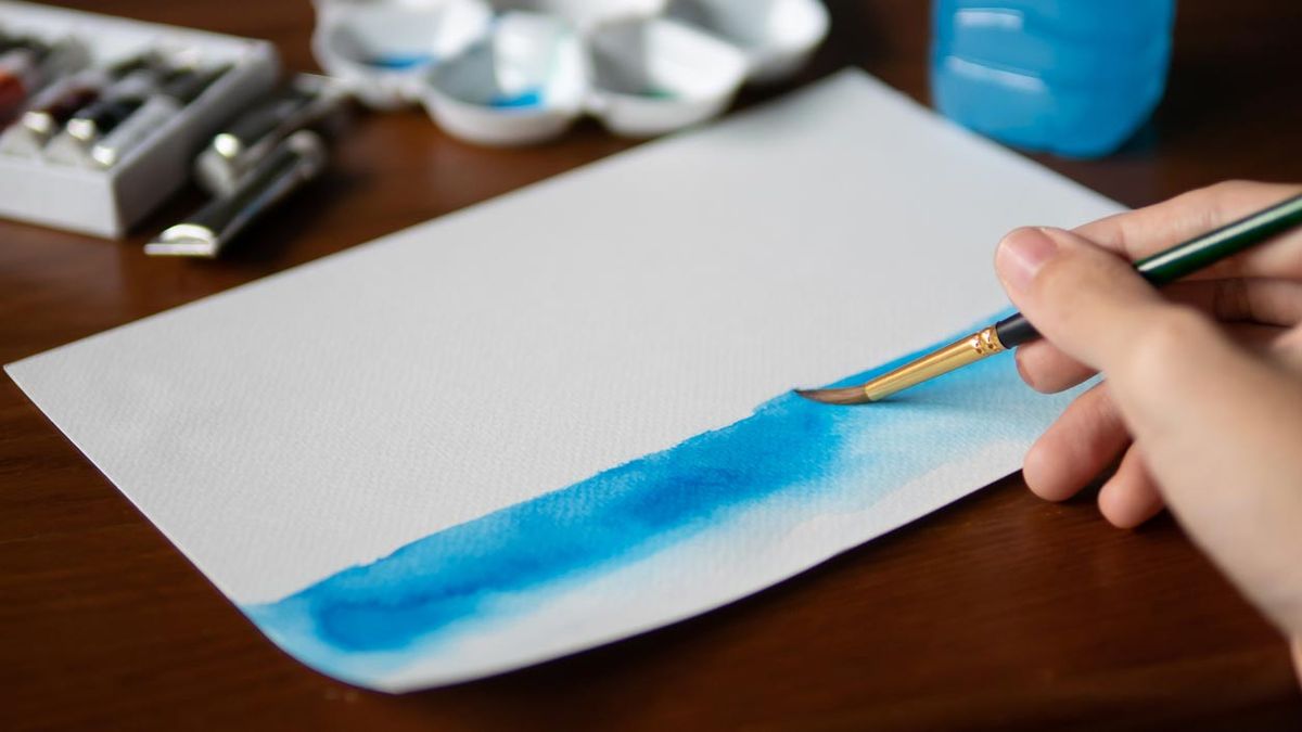 trucos acuarela desastre doblar papel