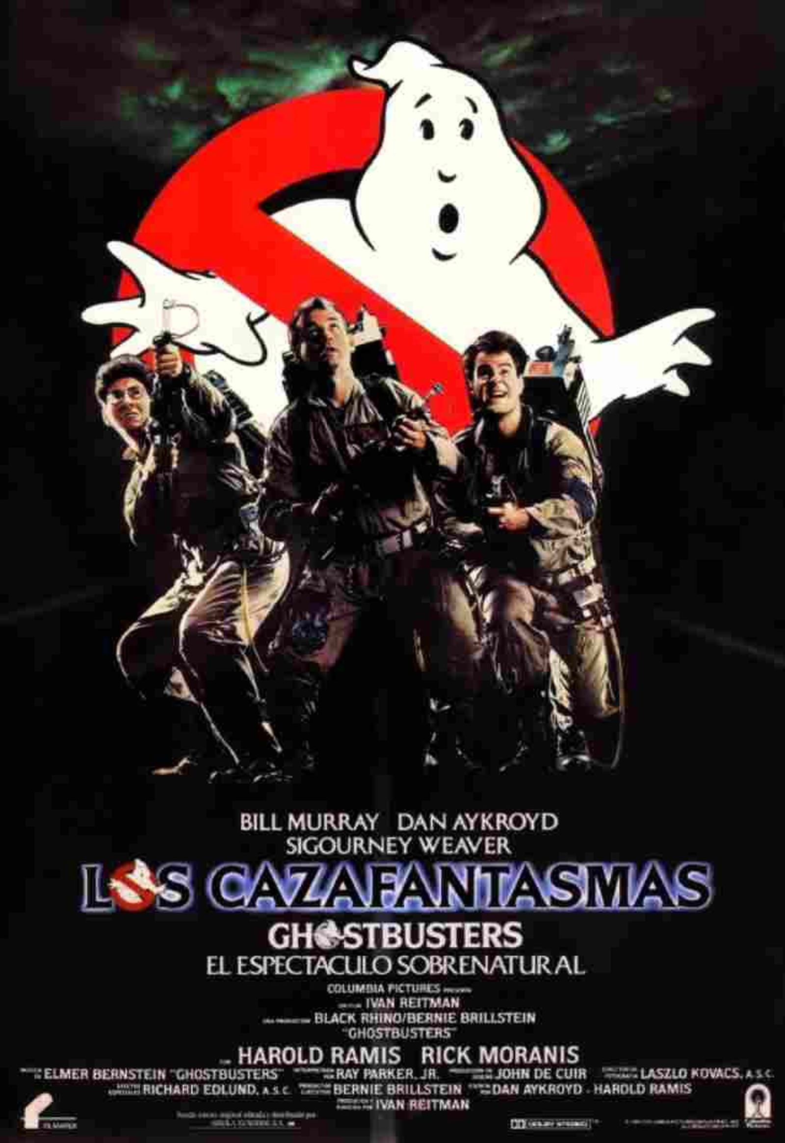 Portada original de Los cazafantasmas (1984), de Ivan Reitman
